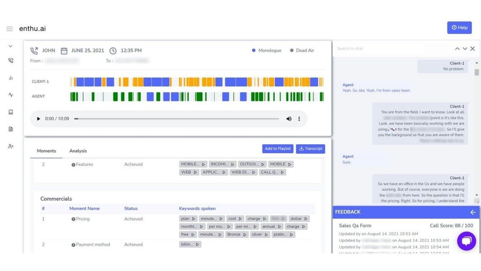Monitor & evaluate sales teams